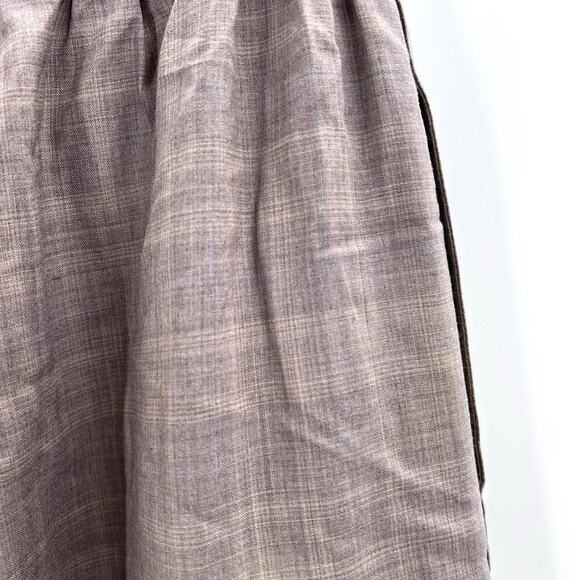 Eskandar Brown Virgin Wool & Silk Pull On Wide Leg Trouser Pants Size 2 - Picture 6 of 6